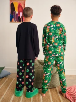 Minecraft vert/noir - License Jogger Pyjamas 2 (5-16ans)