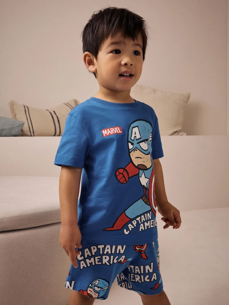 Mini Marvel multicolore lumineux - 100Pyjama court en coton % 3 Lot (12mths-11yrs)