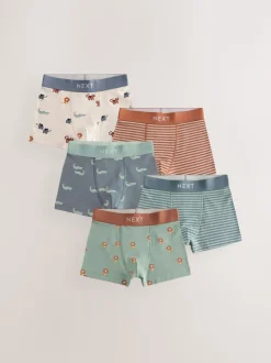 Mini Safari Imprimé - Lot de 5 boxers Junior Personnage (1.5-16ans)