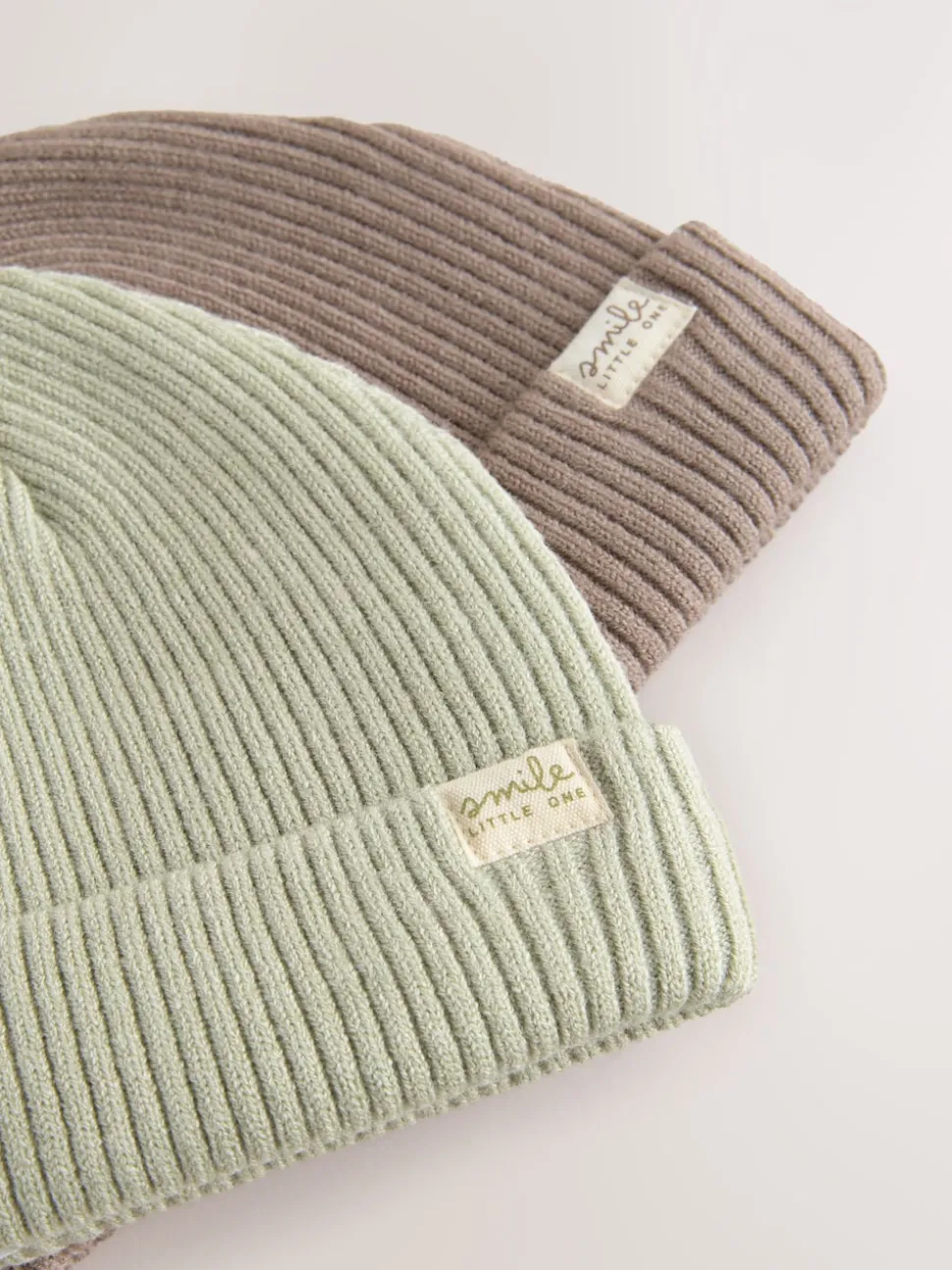 Minéraux - Lot de 2 bonnets en maille bébé (0mois-2ans)