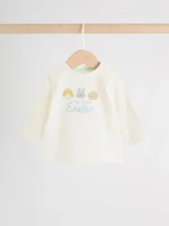 Mon premier blanc de Pâques - Ensemble t-shirt et legging bébé (0mois-2ans)
