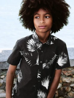 Mono imprimé fleuri - Chemise imprimée Manches courtes (3-16ans)