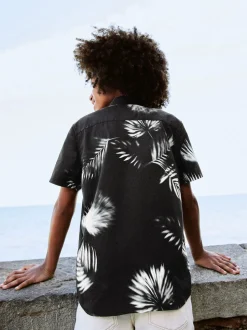 Mono imprimé fleuri - Chemise imprimée Manches courtes (3-16ans)