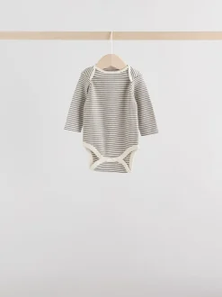 monochrome - Lot de 5 bodys à manches longues pour bébé