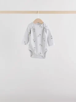 monochrome - Lot de 5 bodys à manches longues pour bébé