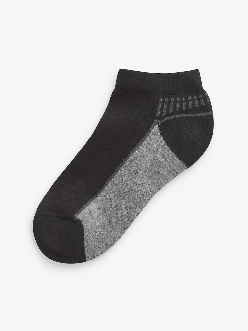 monochrome - Lot de 5 paires de chaussettes de sport à semelle rembourrée