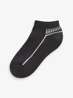monochrome - Lot de 5 paires de chaussettes de sport à semelle rembourrée