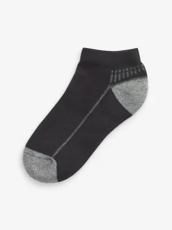 monochrome - Lot de 5 paires de chaussettes de sport à semelle rembourrée