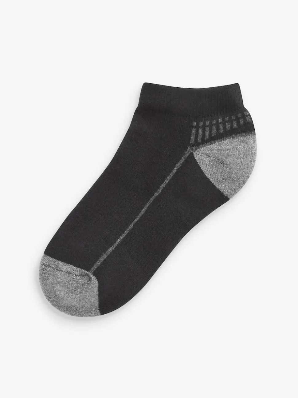 monochrome - Lot de 5 paires de chaussettes de sport à semelle rembourrée