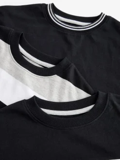 monochrome - Lot de 3 pyjamas à jambes courtes (3-16ans) (3-16ans)