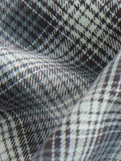 monochrome - Manches courtes Boxy Fit Carreaux 100% Cotton Chemises (3mths-7yrs)