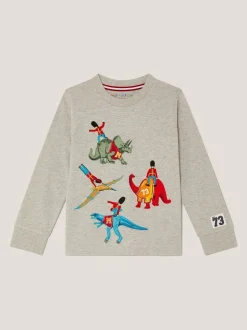 Monsoon Haut Varisty Dinosaur à manches longues