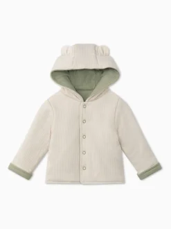 MORI Veste zippée confortable réversible super douce