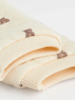 Motif ours neutre - Ensemble sweat matelassé et survêtement bébé (0mois à2ans)