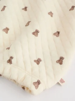 Motif ours neutre - Ensemble sweat matelassé et survêtement bébé (0mois à2ans)