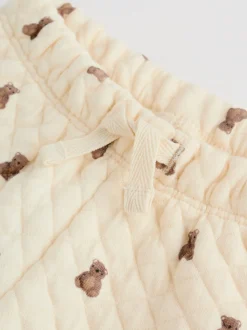 Motif ours neutre - Ensemble sweat matelassé et survêtement bébé (0mois à2ans)