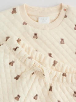 Motif ours neutre - Ensemble sweat matelassé et survêtement bébé (0mois à2ans)