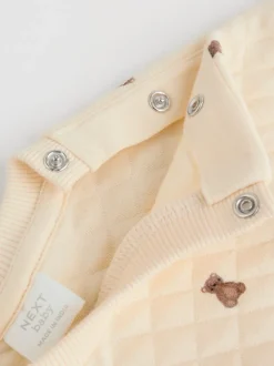 Motif ours neutre - Ensemble sweat matelassé et survêtement bébé (0mois à2ans)