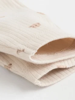 Motif ours neutre - Lot de 5 bodys à manches longues pour bébé