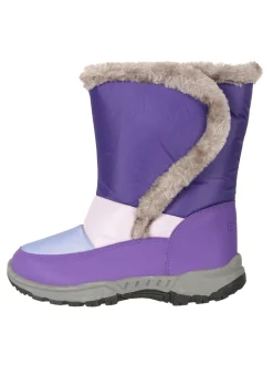 Mountain Warehouse bottes de neige doublées de sherpa bordées de fausse fourrure Caribou enfant