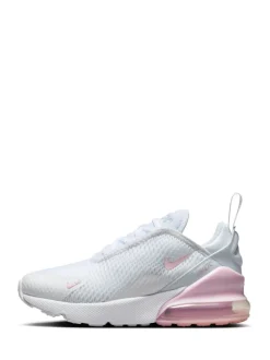 mousse Blanc/Rose - Nike Junior Air Max 270 Trainers