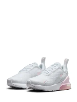 mousse Blanc/Rose - Nike Junior Air Max 270 Trainers