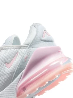 mousse Blanc/Rose - Nike Junior Air Max 270 Trainers