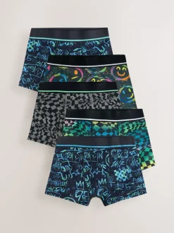 Multi Grafitti Imprimé - Lot de 5 boxers (3-16ans)