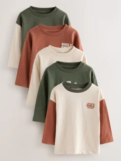 Multi Minéraux - Lot de 5 T-shirts à manches longues (3mois -7ans)