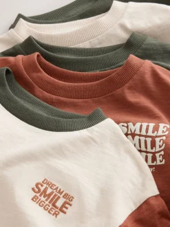 Multi Minéraux - Lot de 5 T-shirts à manches longues (3mois -7ans)