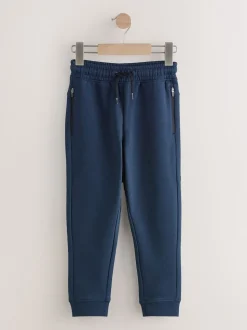 Multi noir/marine/minéral - Jogging ajusté zippé, lot de 3 (3-16ans)