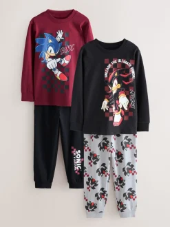 Multi Sonic - Lot de 2 pyjamas sous licence Jogger (3-14ans)