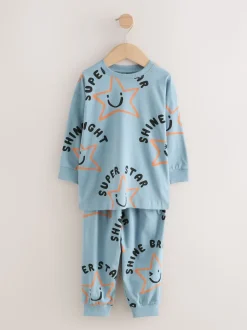 Multi Star et damier - Lot de 3 pyjamas oversize (9mois-10ans)