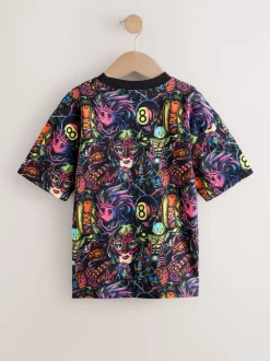 Multicolore à imprimé sur l'ensemble - T-shirt à manches courtes imprimé Fortnite (4-16ans)