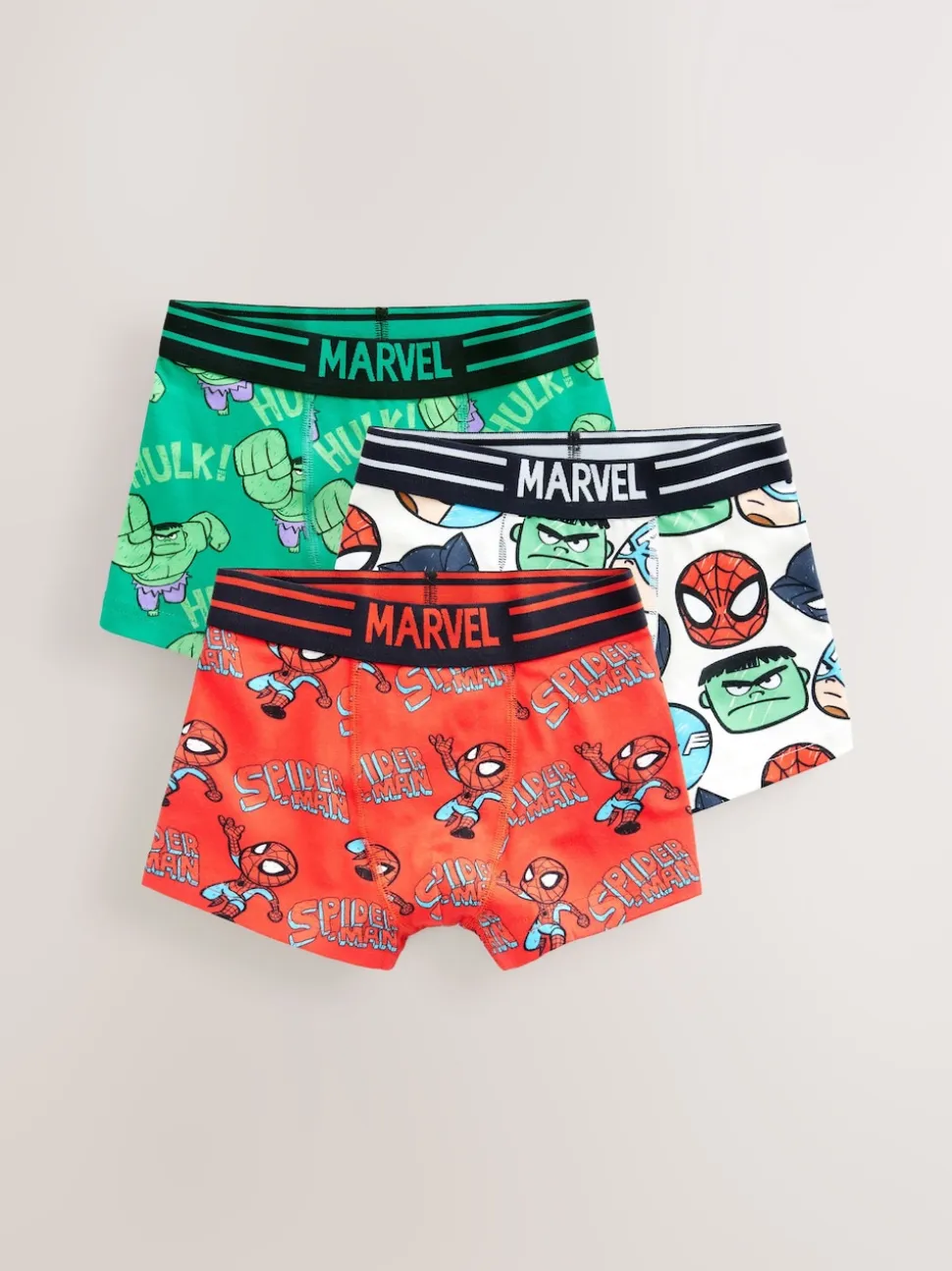 Multicolore - Lot de 3 boxers (2-12ans)
