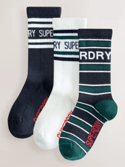 Multicolore - Lot de 3 paires de chaussettes Superdry