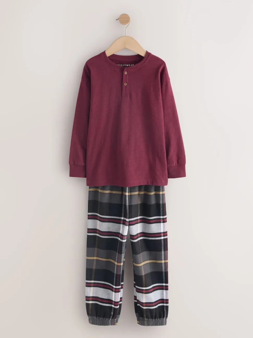 Multicolore - Lot de 3 pyjamas tissés à carreaux (3-16ans)