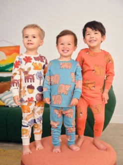 Multicolore - Lot de 3 pyjamas Snuggle (9mois-8ans)