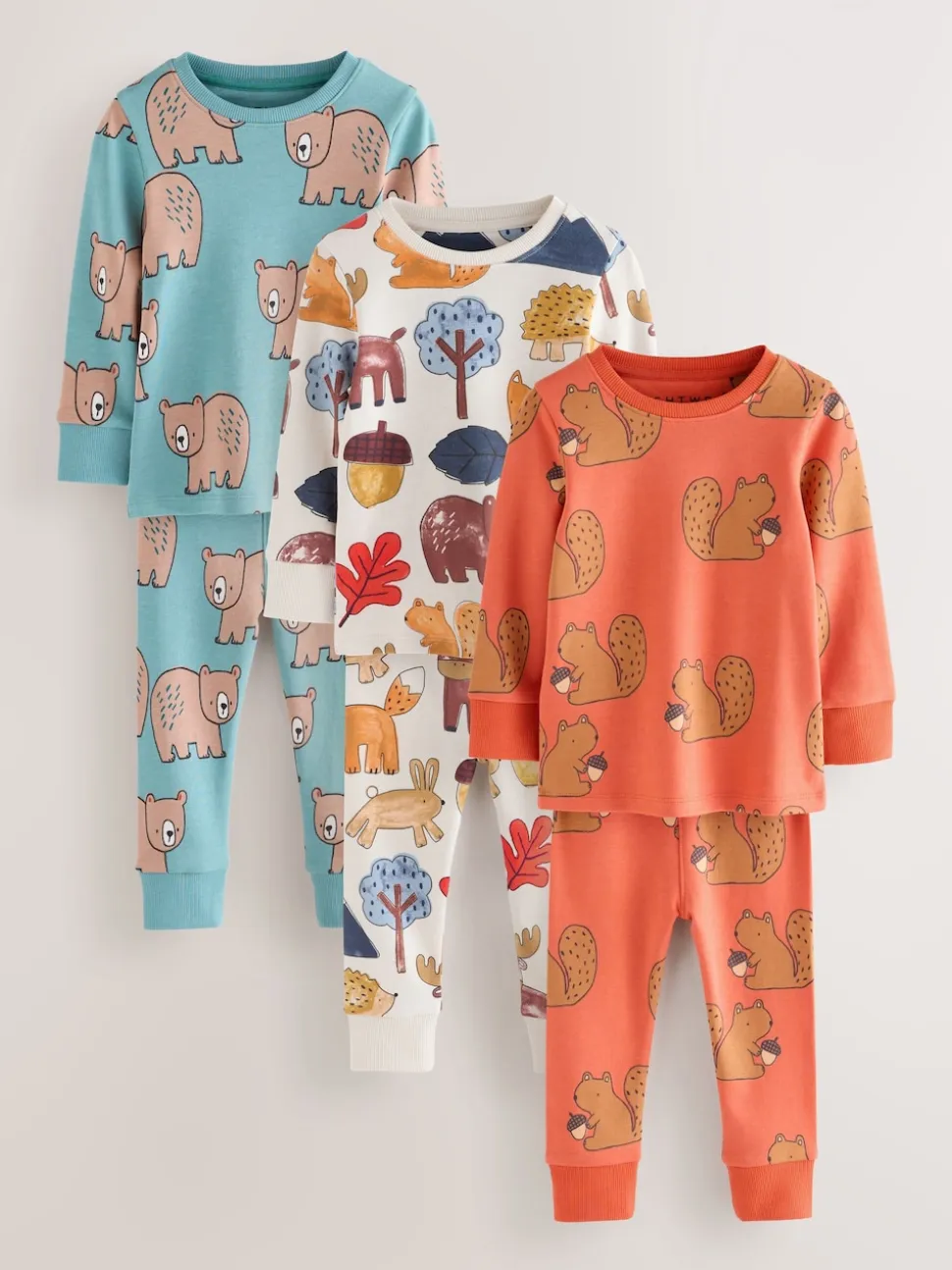 Multicolore - Lot de 3 pyjamas Snuggle (9mois-8ans)