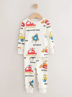 Multicolore - Lot de 3 pyjamas Snuggle courts (9mois-10ans)