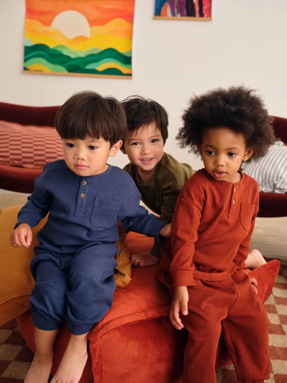 Multicolore - Lot de 3 pyjamas décontractés (9mois à12ans)