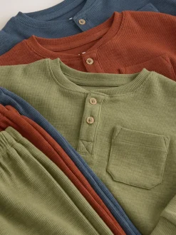 Multicolore - Lot de 3 pyjamas décontractés (9mois à12ans)