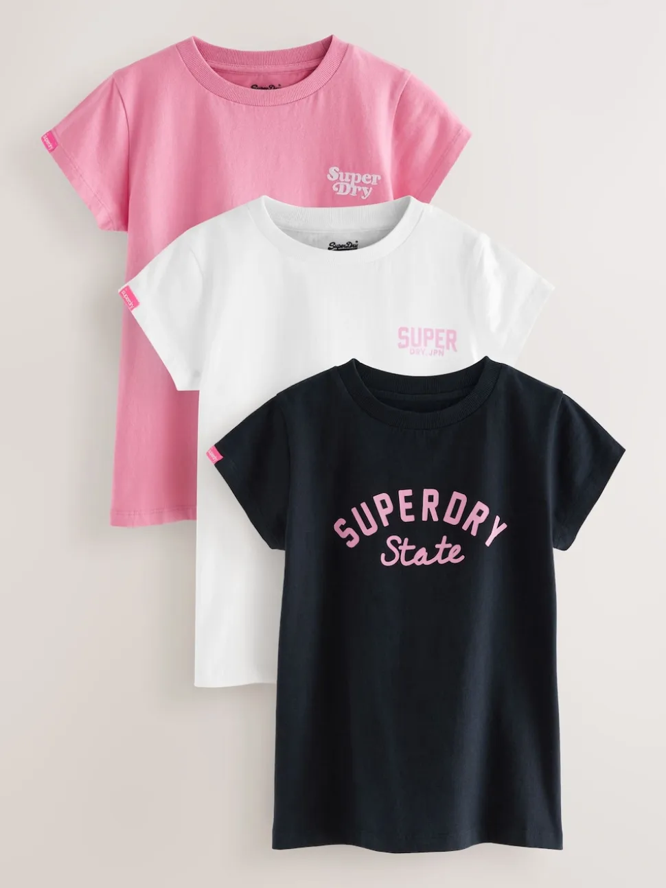 Multicolore - Lot de 3 t-shirts Superdry