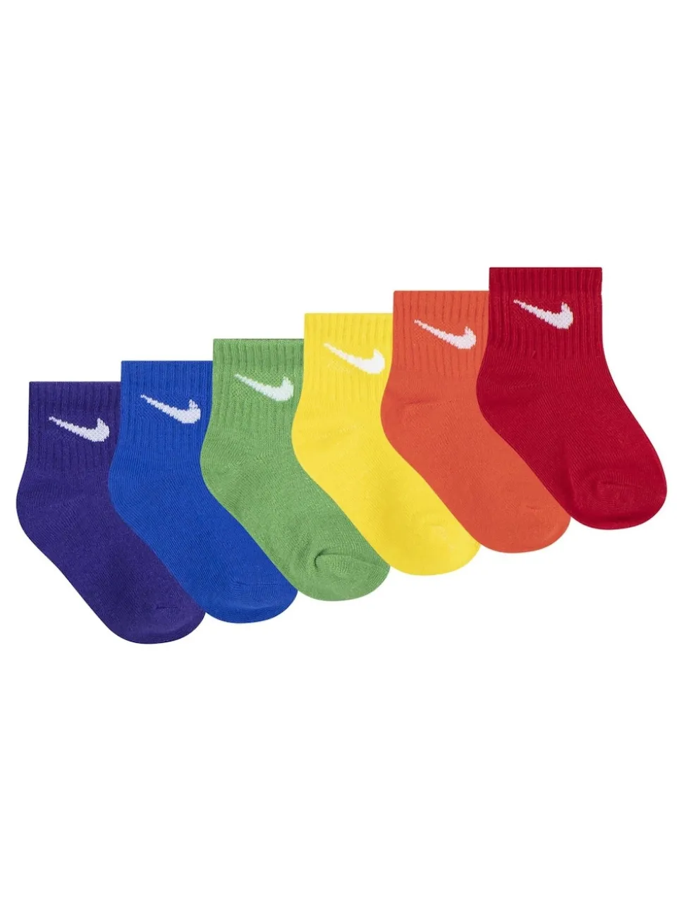 Multicolore - Lot de chaussettes de cheville Nike Swoosh pour bébé 6