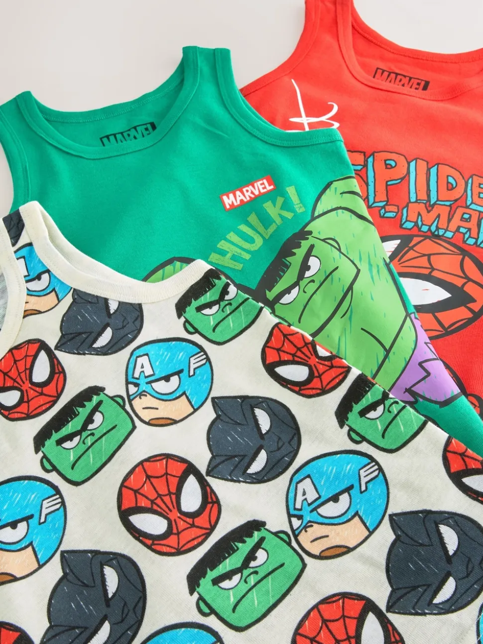 Multicolore - Marvel 100% gilets en coton Lot de 3 (1.5-12ans)