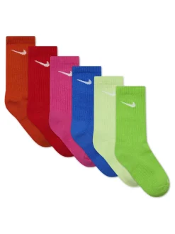 Multicolore fluo - Lot de 6 chaussettes Nike Performance Col rond