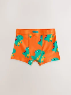 Multicolore motif dinosaure - Maillot de bain à ceinture souple 7 Pack (1.5-10ans)