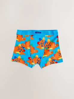 Multicolore motif dinosaure - Maillot de bain à ceinture souple 7 Pack (1.5-10ans)