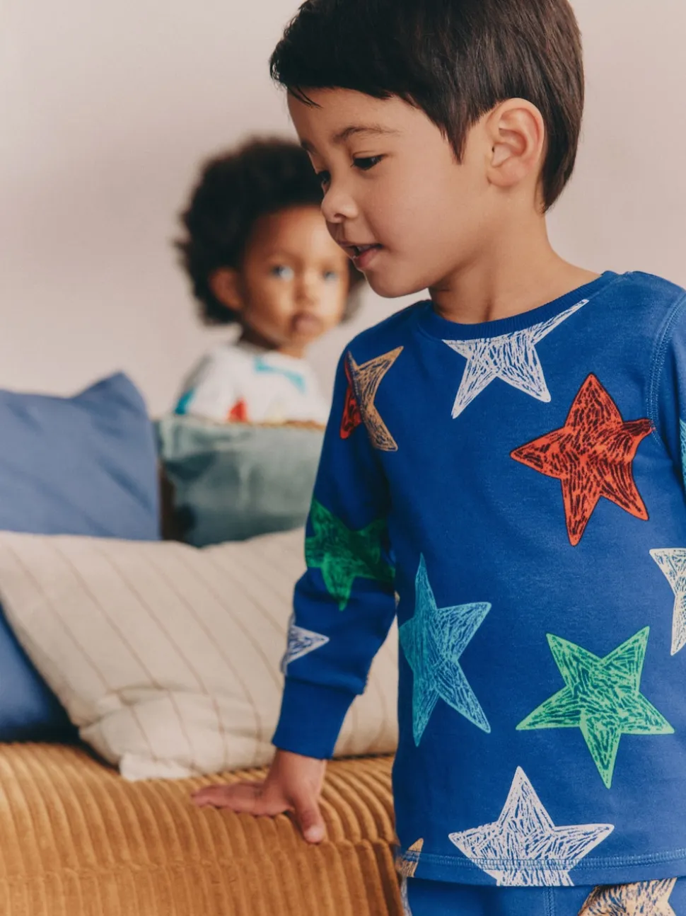 Multicolore motif étoile - Lot de 3 pyjamas Snuggle (9mois-10ans)