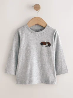 Multicolore motif transport - Lot de 5 T-shirts à manches longues (3mois -7ans)